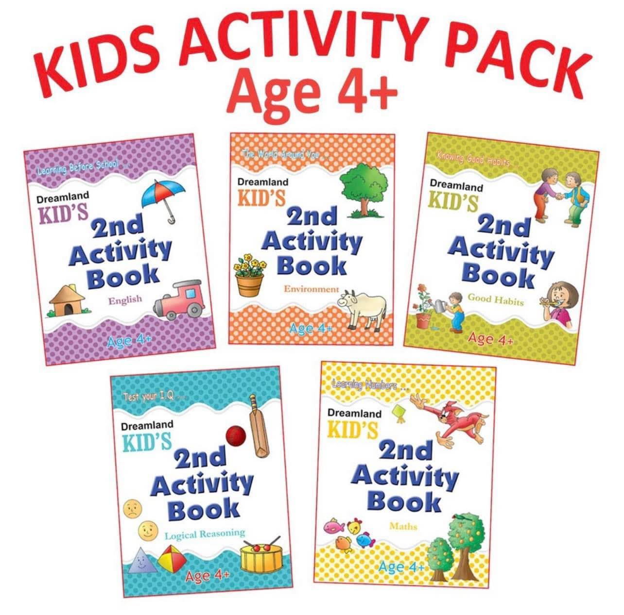 Dreamland Kid's 2nd Activity Book for Age 4+