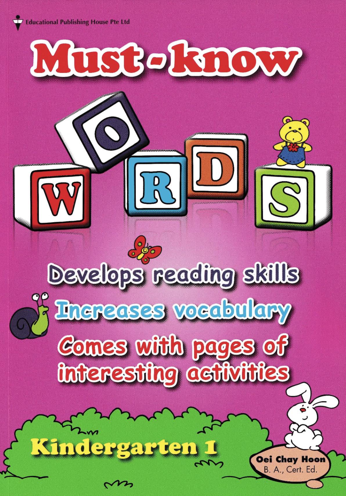 Must-know Words for Kindergartens