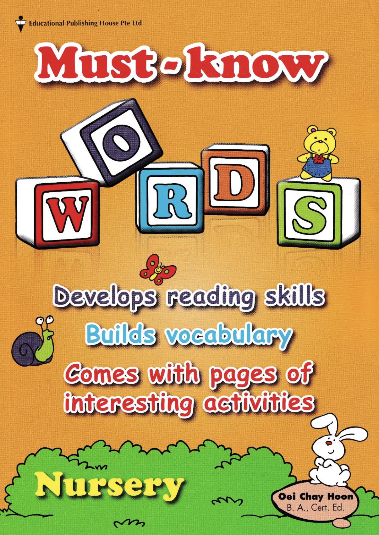 Must-know Words for Kindergartens