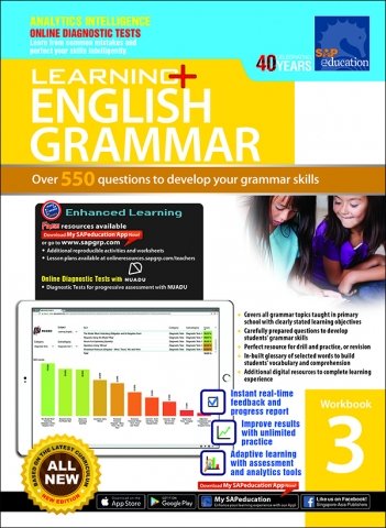 Learning+ English Grammar Workbook for Primary Levels