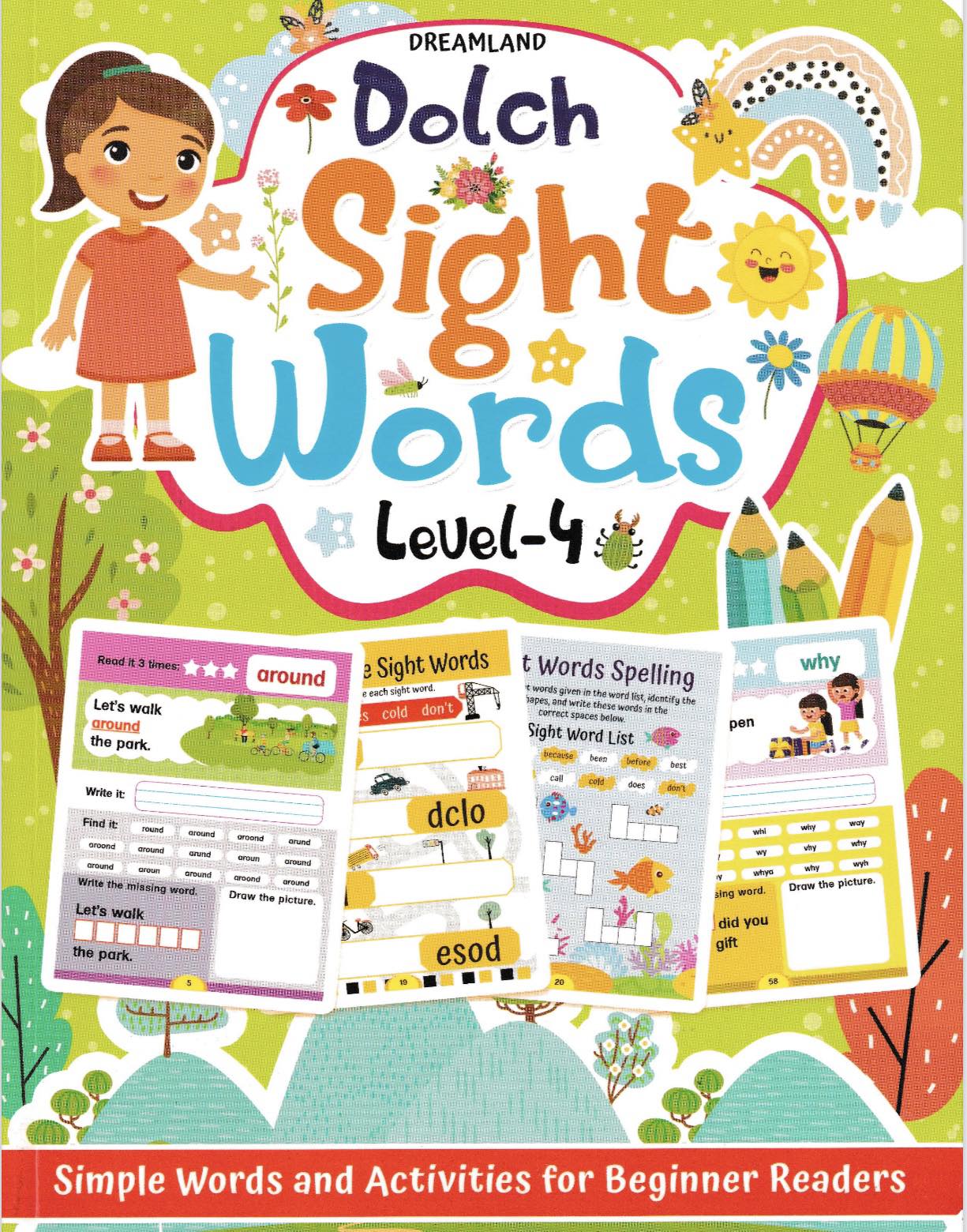 Dolch Sight Words Level 1 to 4