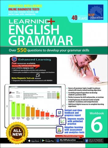 Learning+ English Grammar Workbook for Primary Levels