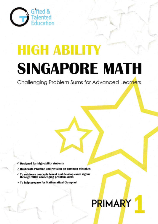 High Ability Singapore Math Challenging Problem Sums for Advanced Learners