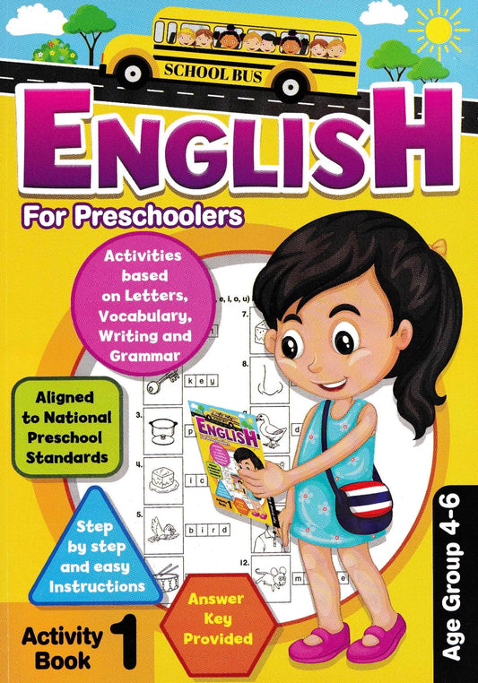 English for Preschoolers Activity Book for Age 4-6