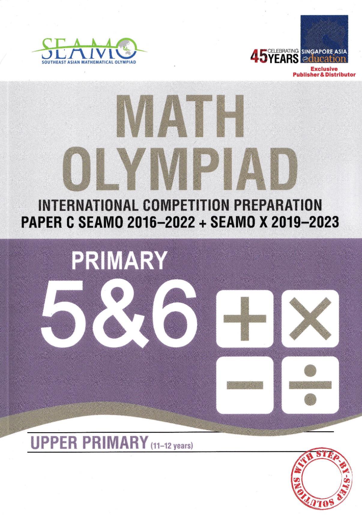SEAMO Math Olympiad International Competition Preparation Paper For Primary Levels
