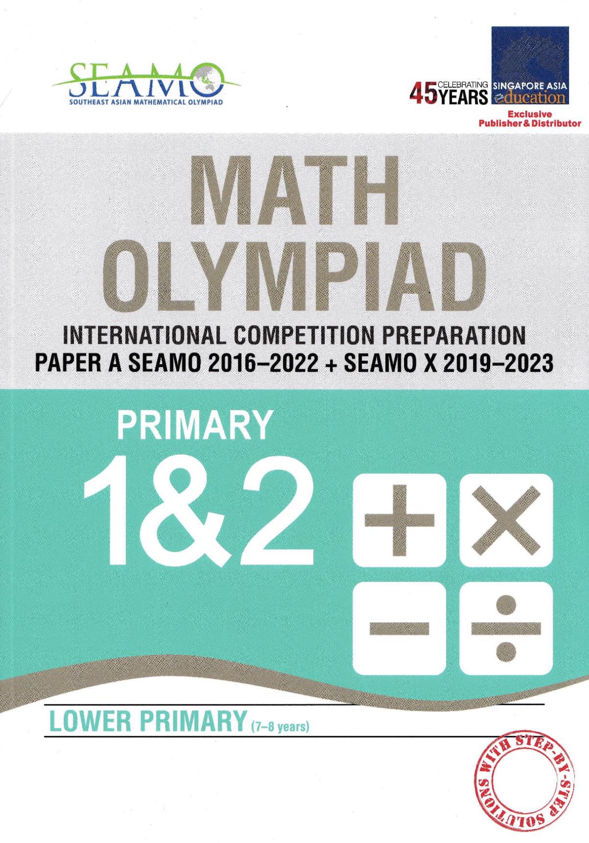 SEAMO Math Olympiad International Competition Preparation Paper For Primary Levels