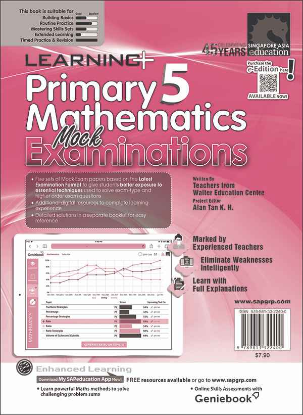 Learning+ Mathematics Mock Examinations for Primary Levels