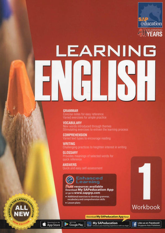 Learning English Workbook for Primary Levels