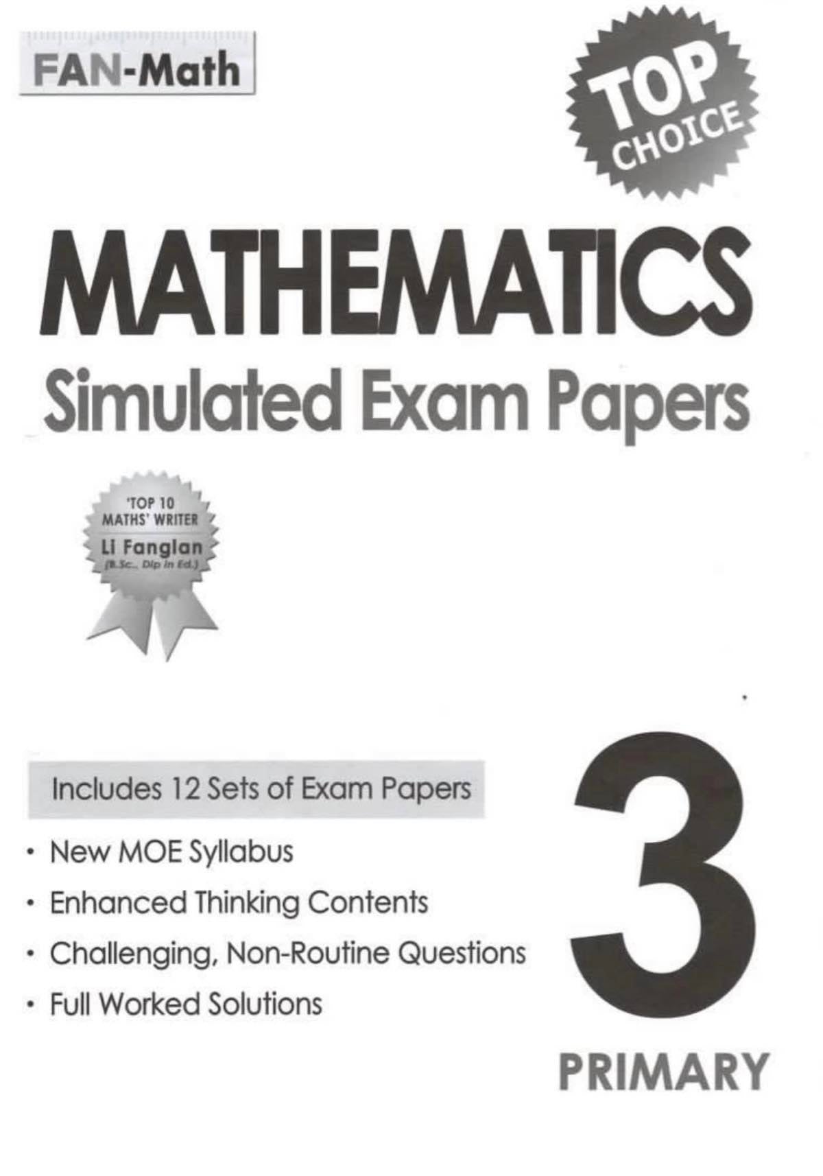 Mathematics Simulated Exam Papers for Primary Levels