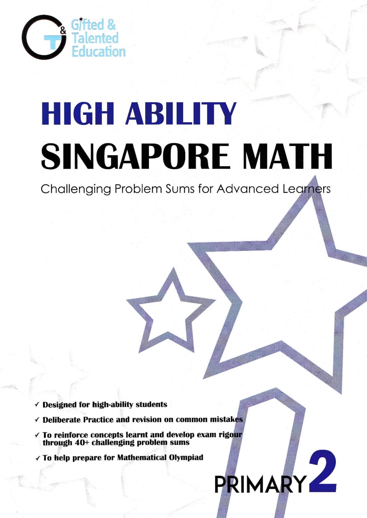 High Ability Singapore Math Challenging Problem Sums for Advanced Learners