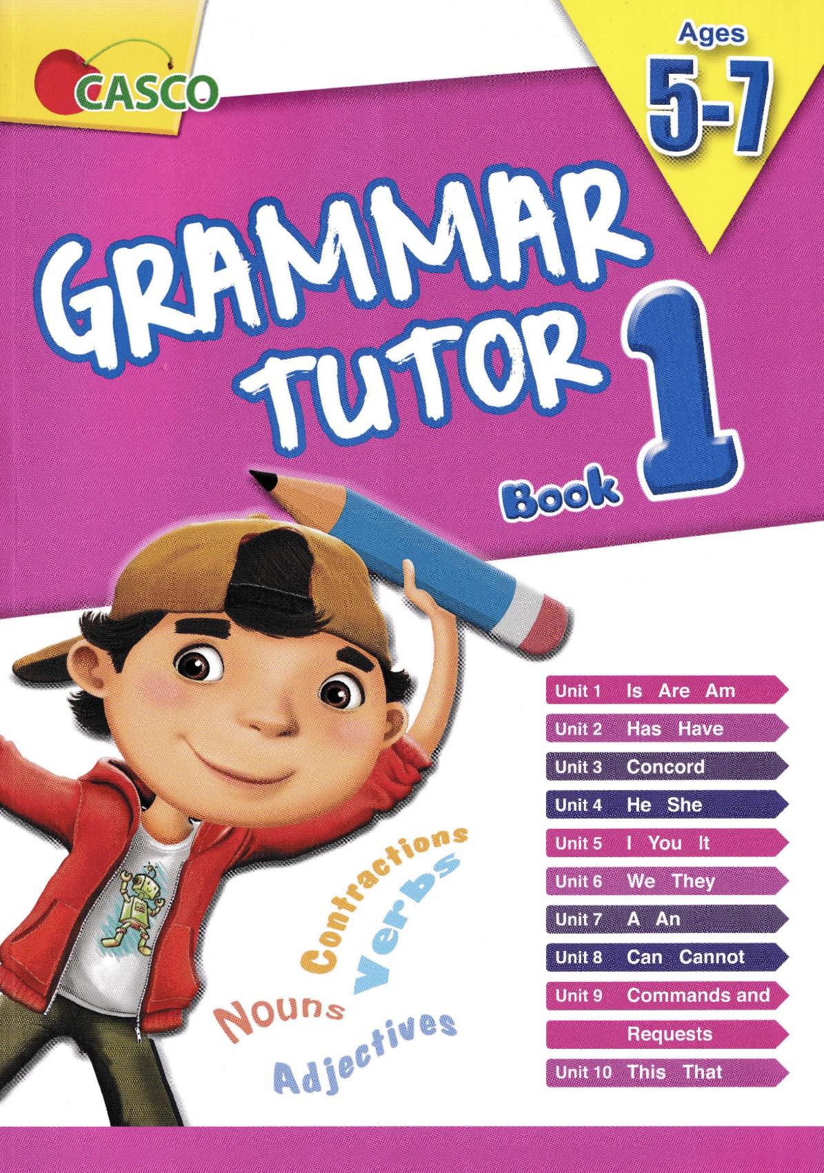 Pre-School Grammar Tutor for Ages 5-7 Book 1 to 3