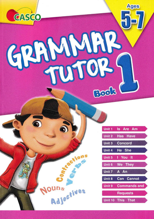 Pre-School Grammar Tutor for Ages 5-7 Book 1 to 3
