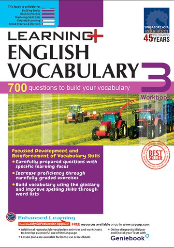 Learning+ English Vocabulary Workbook for Primary Levels