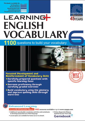 Learning+ English Vocabulary Workbook for Primary Levels