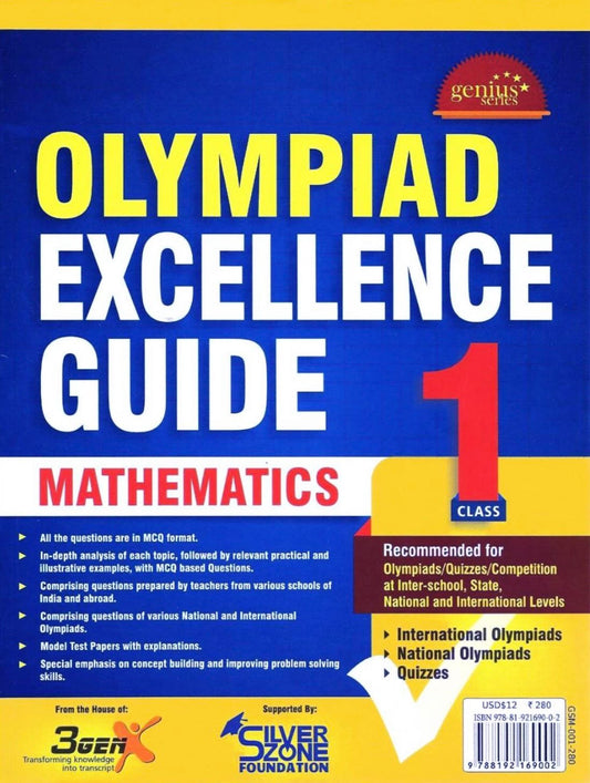 Genius Series Mathematics Olympiad Excellence Guide Class 1 to 10