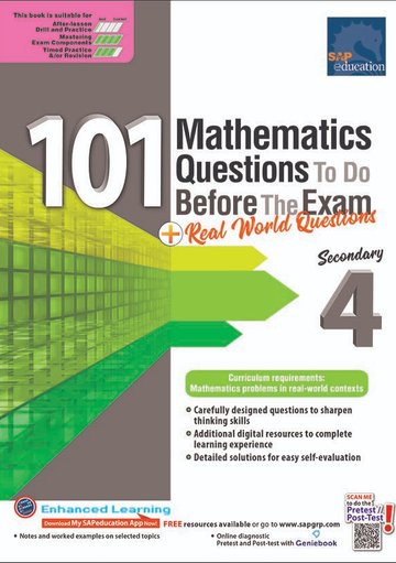 101 Mathematics Questions To Do Before The Exam for Secondary