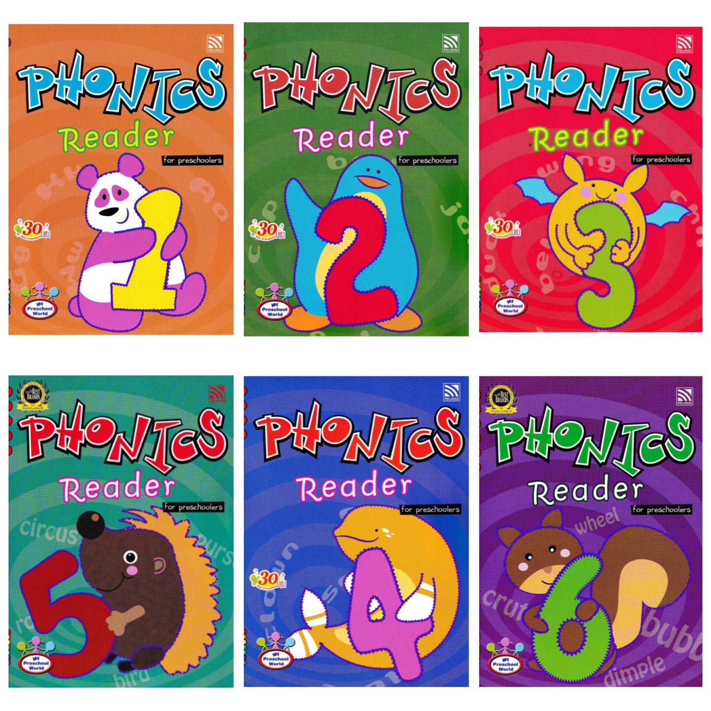 Phonics Reader 1 to 6 for Preschoolers