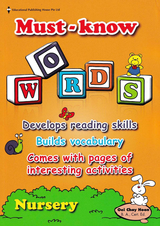 Must-know Words for Kindergartens