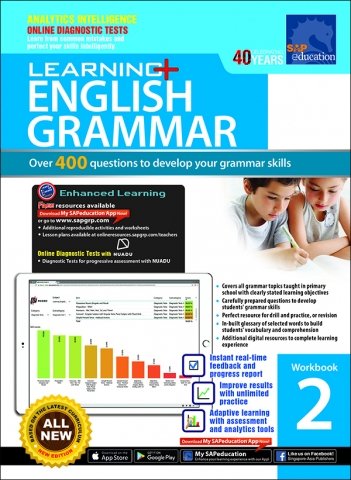 Learning+ English Grammar Workbook for Primary Levels