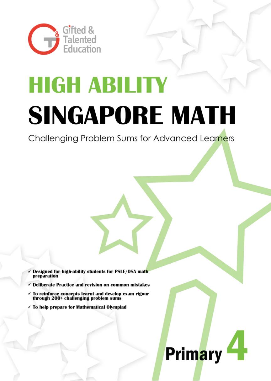 High Ability Singapore Math Challenging Problem Sums for Advanced Learners