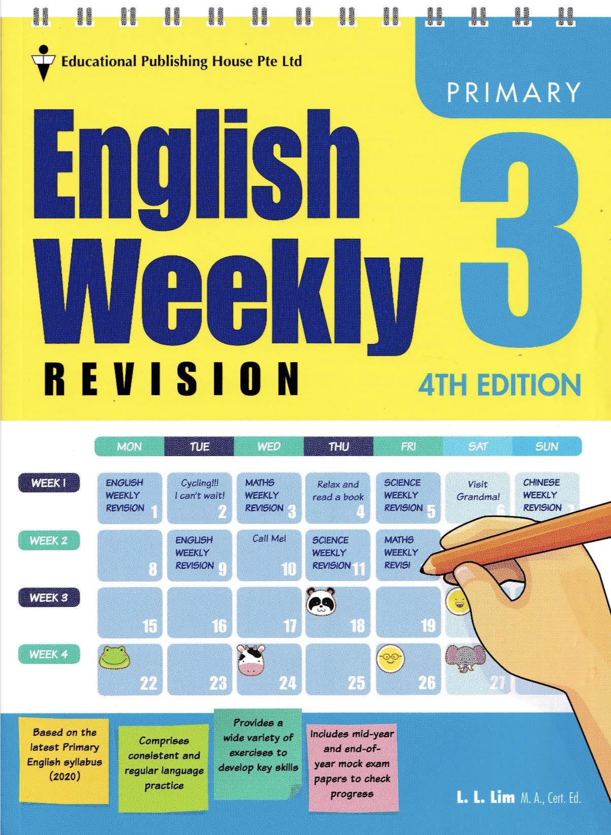 English Weekly Revision for Primary Levels