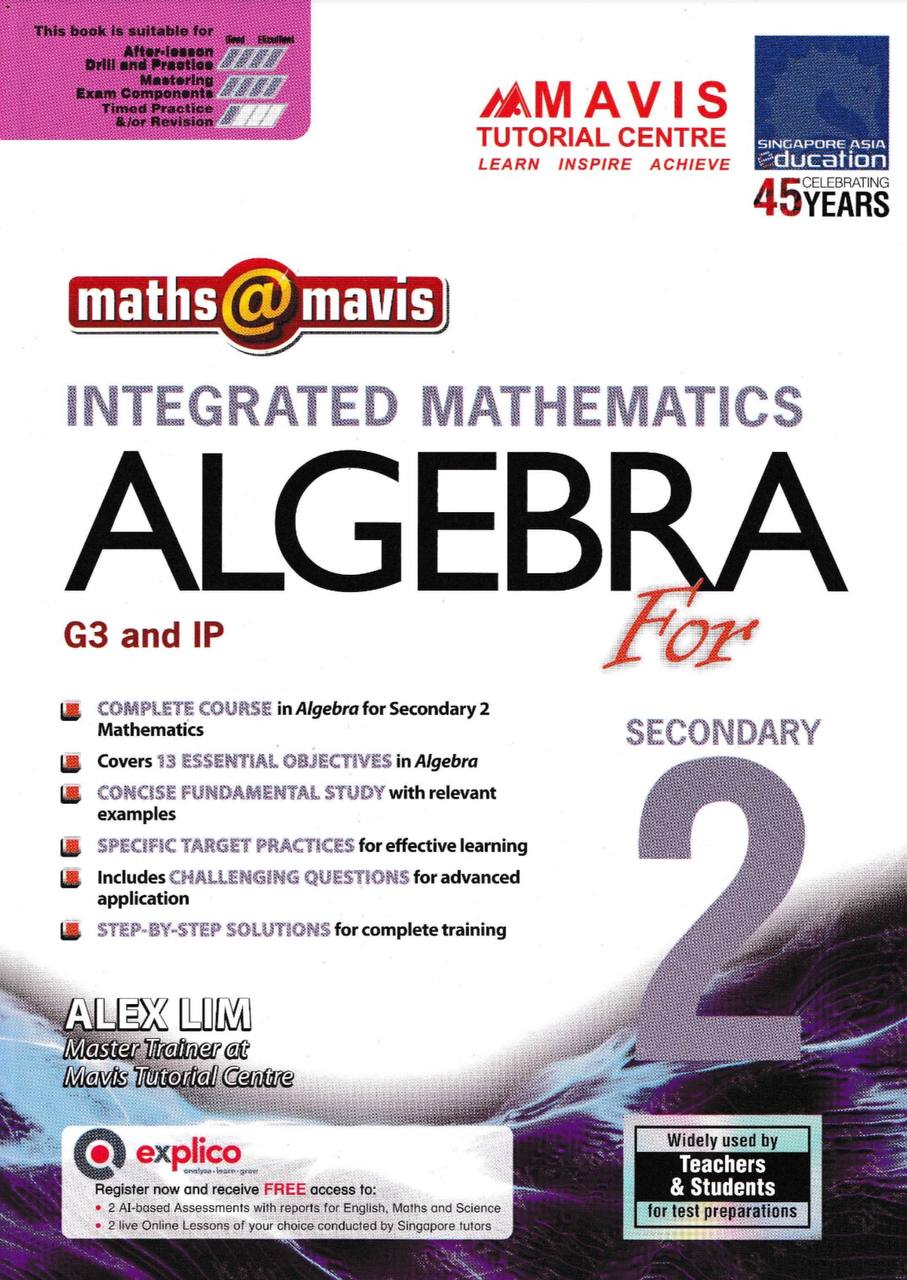 Integrated Mathematics Algebra for Secondary 2 – EduSupport (ES)
