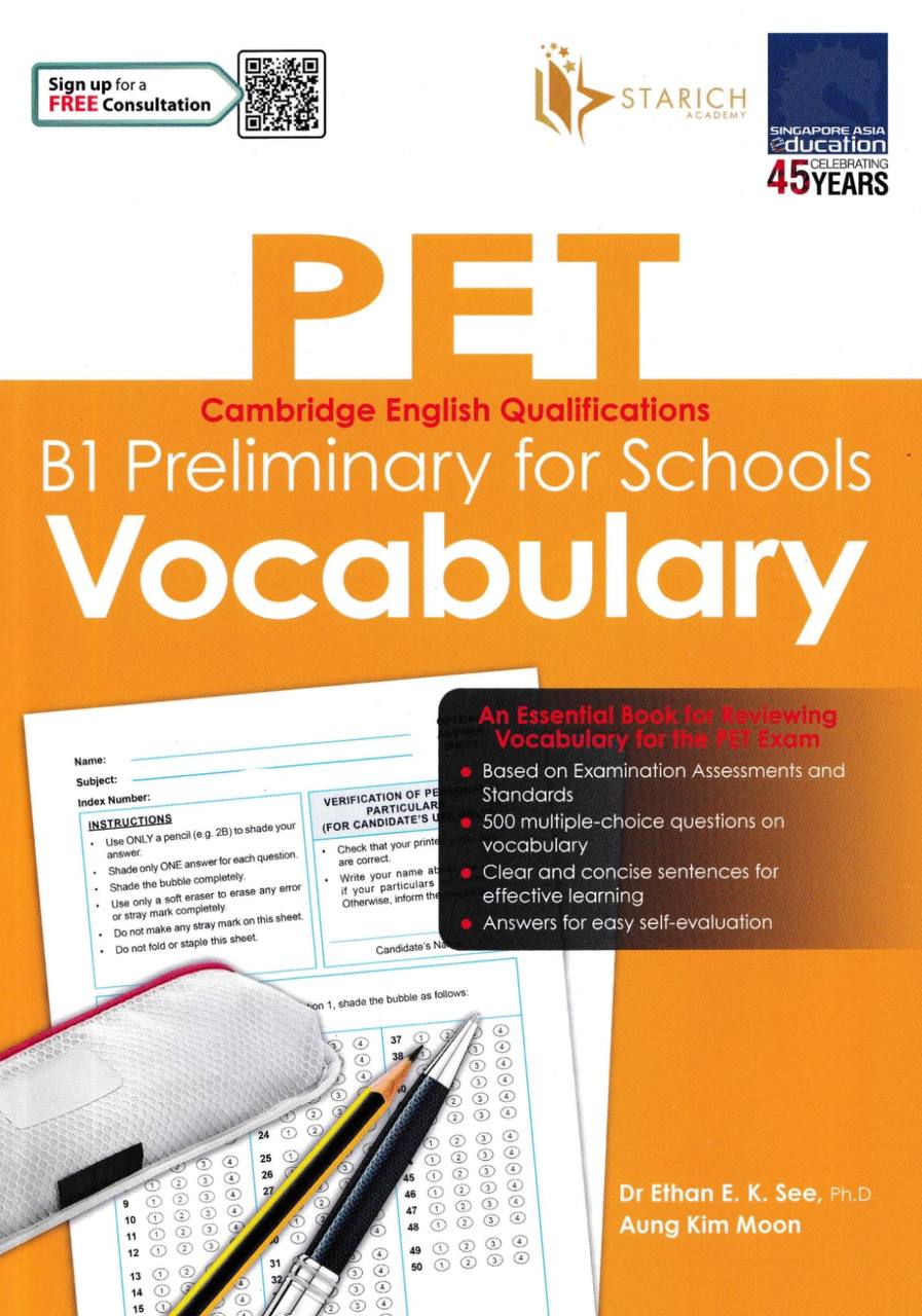 Cambridge English Qualications - PET B1 Preliminary Key for Schools Vocabulary