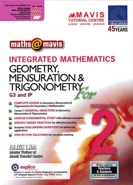 Integrated Mathematics Geometry, Mensuration & Trigonometry For Secondary 2
