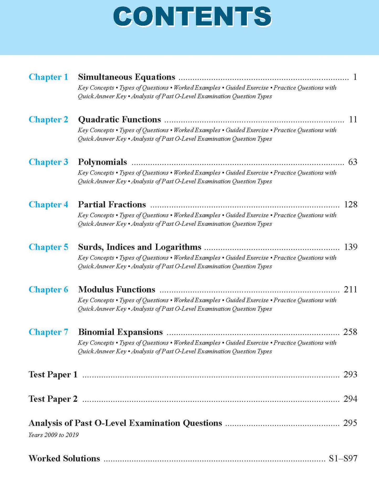 STUDY SMART ALGEBRA For Upper Secondary Levels