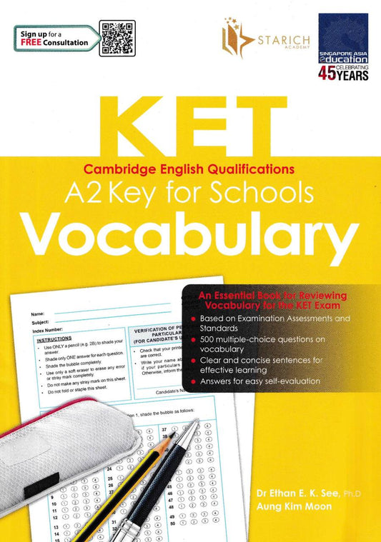 Cambridge English Qualications - KET A2 Key for Schools Vocabulary